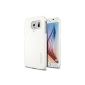 Spigen ® protective sleeve Samsung Galaxy S6 Case THIN FIT [precisely] - Case Samsung Galaxy S6 / SVI, hardcase premium non-slip surface / matt - white [Shimmery White - SGP11309] (Wireless Phone Accessory)