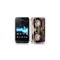 R-Tech24 retro protective shell for Sony Xperia Tipo Dual Pattern ST21i cassette (Electronics)