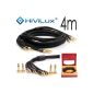 HiViLux highend loudspeaker LS 2xKabel OFC separable banana plug for HiFi stereo pair (4m Pair) (Electronics)