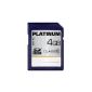 Platinum 4 GB Class 10 SDHC Memory Card (optional)