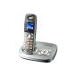 Panasonic KX-TG8021GS DECT cordless phone with answering machine silver (Electronics)