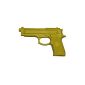 Rubber training pistol gun pistol exercise faithfully, color yellow (Misc.)