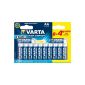 Varta - 4906121472 - Lot 8 types of batteries lr06 aa 1.5 volts + free 4 high energy (Health and Beauty)