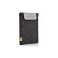 Almwild iPad Mini Case.  Smart Cover suitable!  In slate gray with lock - tongue in bright Alpstein - gray.  Case Bag Protective Case for Apple iPad Mini all, Mini 2 Mini 3 - models.  (Electronics)