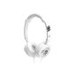 iDance Jockey 300 headphones with 44mm drivers silver / white (Electronics)