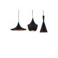 LightInTheBox 3 Ceiling Suspensions, Industrial Style Hanging Lamp Black Aluminum Dining Room, Bedroom Paintings Channel / adjustable rope or non Bulb not included E26 / E27 Hanging Lamp