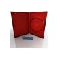 5 Amaray DVD CD Cases 14mm single red (Office supplies & stationery)
