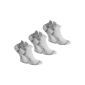 3 pair normani® Coolmax® Sport Sneaker Socks - Running Socks with climate regulating fiber in black or white (Misc.)