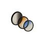3 Graduated Filter Set (Blue, Gray, Orange) for Fujifilm X10 / X20 / X30 - Special size 40mm - Incl.  matching lens cap (Electronics)