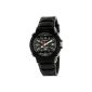 Casio - HDA-600B-1B - Casual - Men Watch - Quartz Analog - Black Dial - Black Resin Bracelet (Watch)