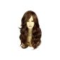 Wig Beautiful Light Brown Long and Curly Heat resistant (Miscellaneous)