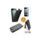 Clamshell Case for IPHONE 5 5S -black- + Screen Film SHELL CASE IPHONE 5 S 5 (Electronics)