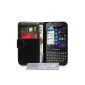 Yousave Accessories PU Leather Wallet Case for BlackBerry Q5 Black (Accessory)