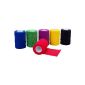 Höga-adhesive Color, colored, cohesive elastic bandage - stretched 8 cm x 4 m - unsorted colors, 3-Pack (Health and Beauty)