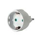 Brennenstuhl travel plug / adapter protective contact - CH white, 1508542 (tool)