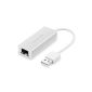 UGREEN USB 2.0 to 10 / 100Mbps Ethernet network adapter for Chromebook, PC or Laptop (White B) (Electronics)