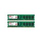 4GB DDR2 800MHz Komputerbay 2x 2GB PC2-6300 PC2-6400 DDR2 800 (240 pin) DIMM Desktop Memory 1.8v (Accessories)