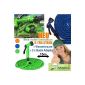 Magical flexible garden hose with water shower, 15 meter 2 colors!  Flexi hose (green) SPECIAL OFFER