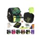 LEGO SUPREME 9 parts SET: satchels + Case + Sports Bags + Bottle + Lunch Box + Accessories / NINJAGO Spinjitzu 2 green (toy)