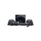 Logitech Speaker System Z906 Speaker System 5.1 Wireless Remote Satellites 3D Surround Sound Stereo Subwoofer 500 watts Black (Electronics)