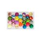 100 Flummi colorful 32 mm Spring ball jumping ball ball Flummis (Toys)