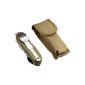 Tarrerias Bonjean 440620 Pocket Knife Folding BIVOUAC Stainless steel + LED Light + Case Khaki (Kitchen)