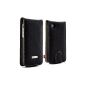 Flap Leather Case for iPhone 4 with lining Aluminium (Wireless Phone Accessory)