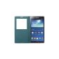 View Samsung Cover EF-CN900BL - Case with Transparent Zone Turquoise Samsung Galaxy Note 3 (Accessory)