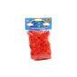 Loom Bandz - Rainbow Colours - Red 600 Count With Clips