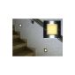 LED stair light / wall light Janus - IP54 - warm white 3000 K - Set of 5