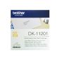 Brother DK-11201 address labels 29 x 90 mm white (400 pieces / reel) (Office supplies & stationery)