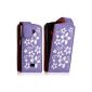 Cover shell Case for Samsung S5620 Player Star 2 flower pattern purple + Screen Protector (Electronics)