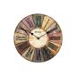 WALL CLOCK Hometime ROUND STAINED SHABBY LOOK 30CM KITCHEN CLOCK NOSTALGIA - Tina Collection - A different design