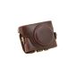 Camera bags PU Leather Case for Sony DSC-RX100 Camera Coffee