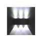 amzdeal® Wall light Wall lamp LED aluminum indoor wall SMD5050 cool white 6W