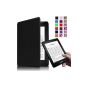 Kindle Voyage Protector Case - Ultra Slim Fintie Lightweight Protective Carrying Case Cover with auto sleep / wake function stand function only suitable for Kindle Voyage, Black