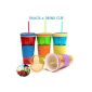 ELEGIANT 500ml 2in1 Travel snack drink cup snack holder drink bottle container lid straw infusion Infuser adult children's cinema (Misc.)