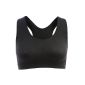 VCA Ladies Top bra, bustier, bra, Seamless - without distracting seams in black.  (Misc.)