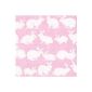 Caspari Entertaining paper napkins, rabbit motif, Pink, 20 (household goods)