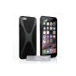Yousave Accessories AP-GA02-Z554 iPhone Case 6 Case Black Silicone Gel More X-Line Cover (Accessory)