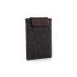 Almwild iPad Air / Air 2 Case.  Smart Cover suitable!  In Slate Gray leather with magnetic closure - Nappa chestnut - brown.  Leather Case Cover Protective specifically for Apple iPad Air / iPad Air 2 (electronics)