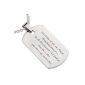 Jewelry pure stainless steel Dog Tag Pendant Necklace 60cm and personal engraving (jewelry)
