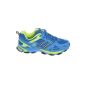 Men's sports shoes, very light and comfortable, blue / neon green, Gr.  47-49 (Textiles)