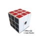 Diansheng cube - Magic Cube white -. 3x3 including silicone oil and Cubikon Bag (Toy)