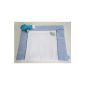 Lenilu - changing pad cover, * Lucky Fish *, 75x85cm gingham blue-white fish (Baby Product)