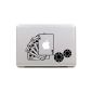 NetsPower® Elegant Vinyl Decal Sticker Decal Decals Sticker Power-up Art Black for Apple MacBook Pro / Air 11 