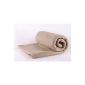 Luxury fleece blanket Color: Sand Beige, Maxi Size: 140 x 190 cm, quality 220 g / m² of Betz