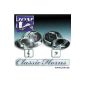 JOM 127027 horns, signal, horn, 12V 110dB, 8.4 cm, dual tone high and low sound, chrome and certified!