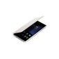 kwmobile® Practical and chic FLIP COVER Cover for Sony Xperia Z1 in White (Wireless Phone Accessory)