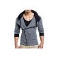 BALANDI Men's Sweat Jacket Jacket Hoodie Hoody Sweater T-shirt Hoodie (Textiles)
